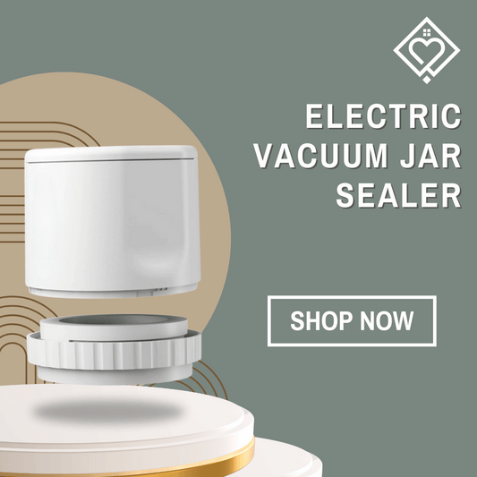 Electric Vacuum Jar Sealer device on display, ideal for preserving freshness in mason jars