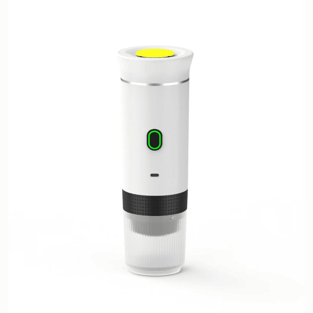 White version of the Portable Espresso Machine with sleek compact design